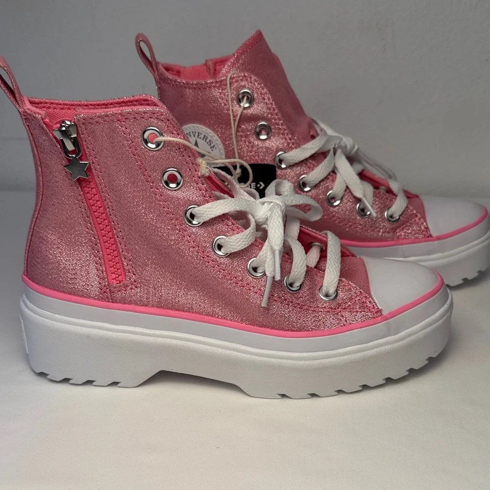 CONVERSE Chuck Taylor All Star Lugged Lift‎ Platform Prism Glitter size 3.5 girl